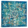 The Curated Nomad Mandala In Blue Iii By Danhui Nai Canvas Print