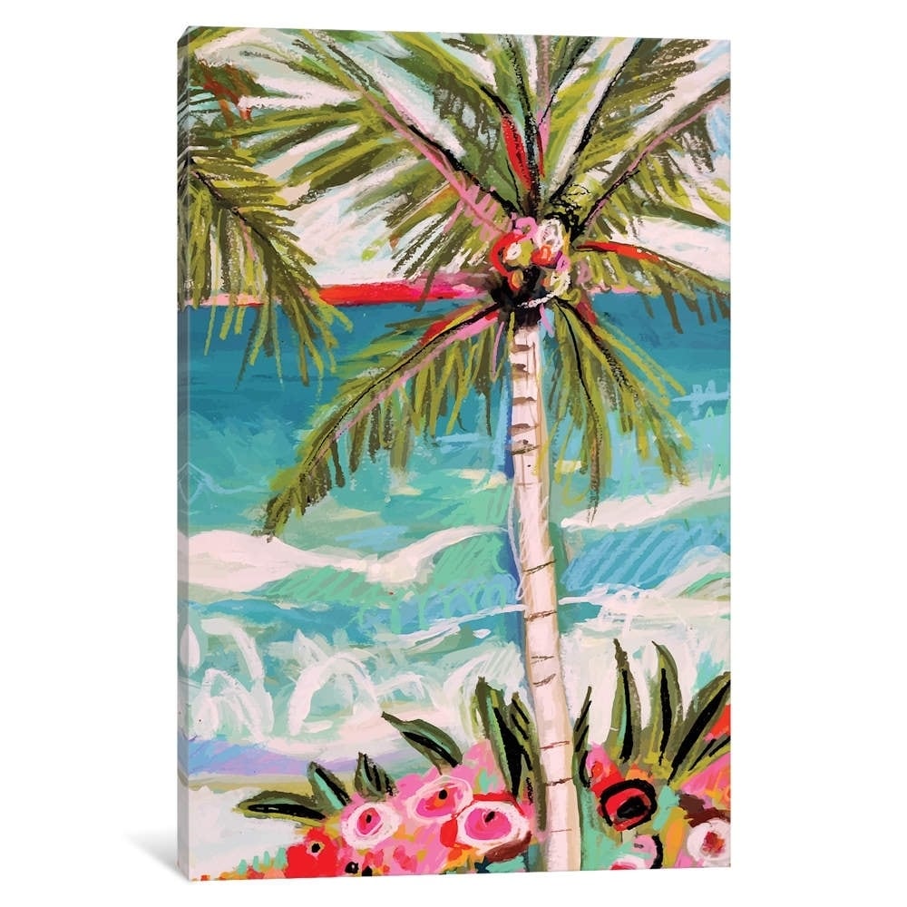 Icanvas Palm Tree Whimsy Ii By Karen Fields Canvas Print