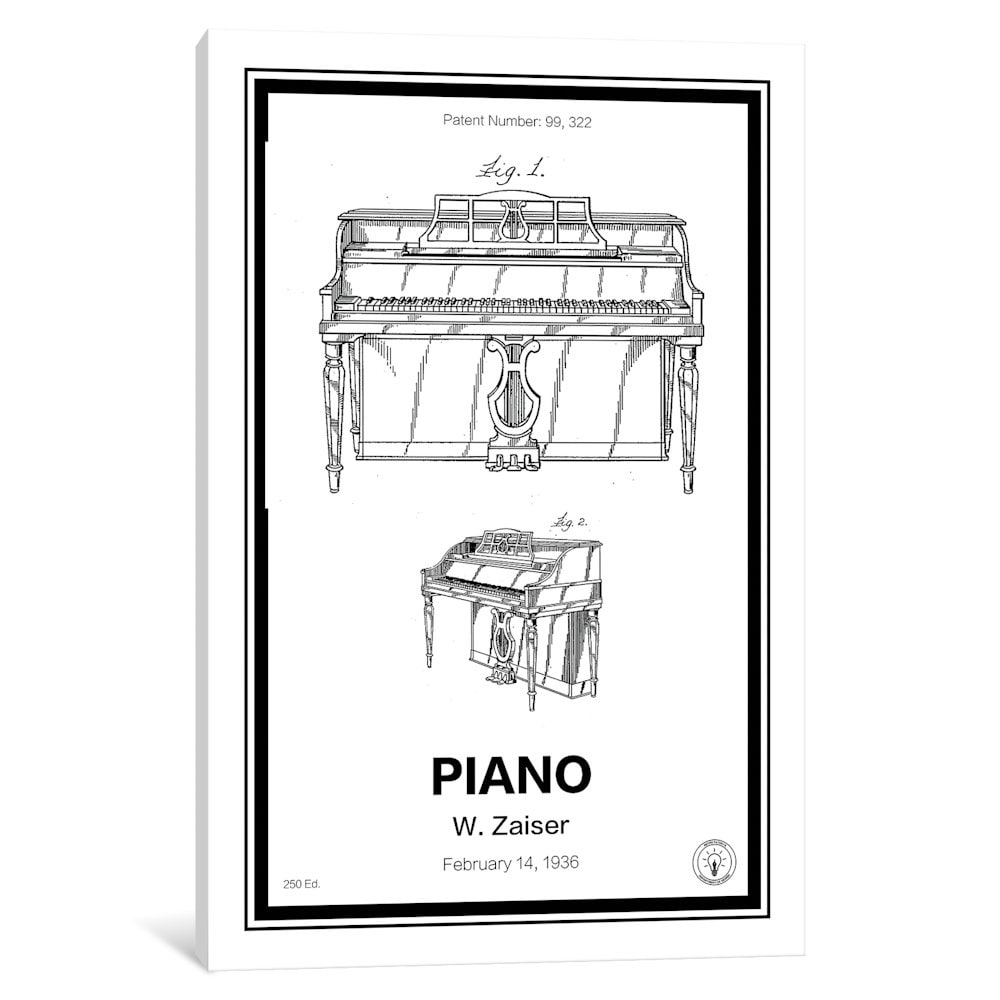 Icanvas Piano By Retro Patents