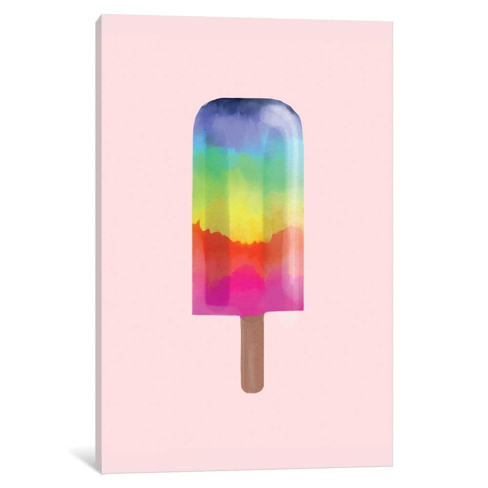 Icanvas Rainbow Popsicle By Emanuela Carratoni