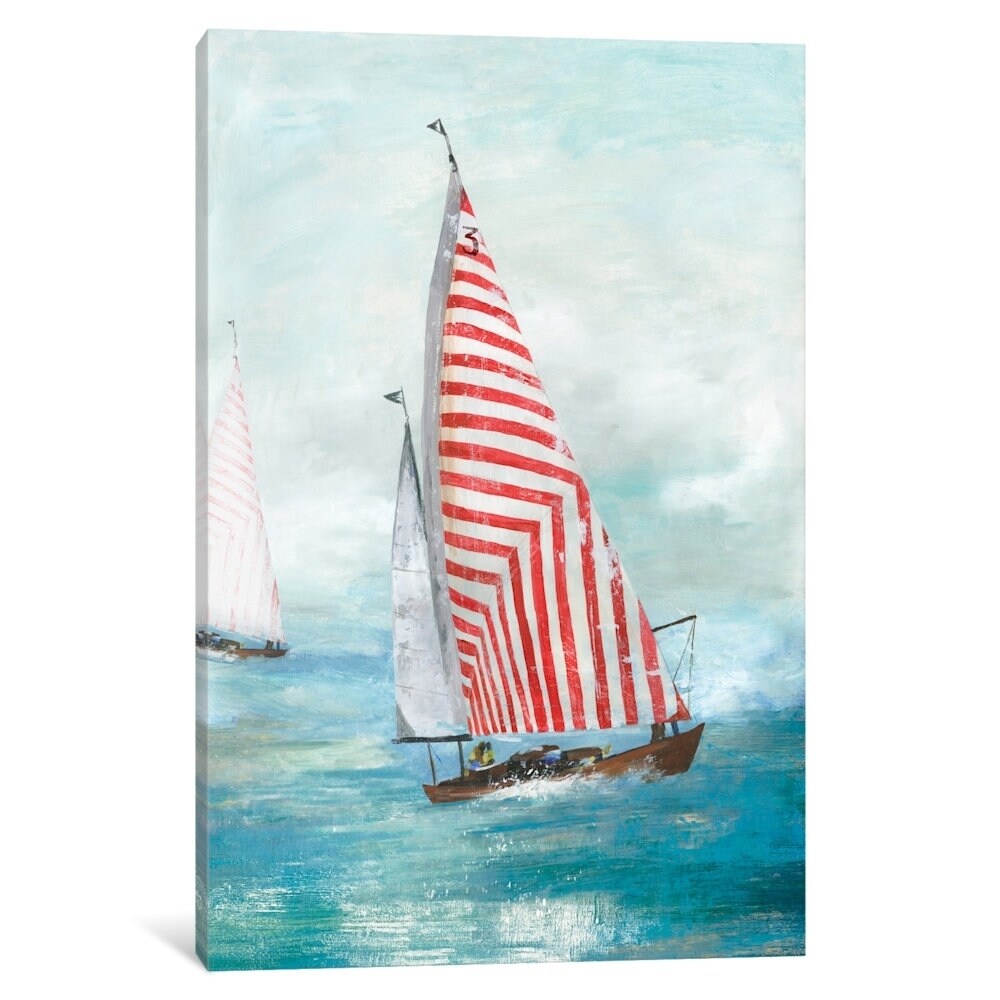 Icanvas Red Sails By Allison Pearce Canvas Print