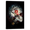 Icanvas Skull I Black Series By Riza Peker Canvas Print