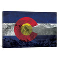 Icanvas State Flag Overlay Series Colorado Pikes Peak By Icanvas Canvas Print