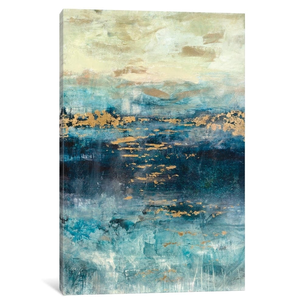 Icanvas Teal Gold Scape By Julian Spencer