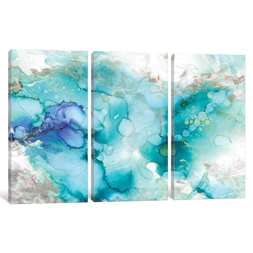 Icanvas Teal Marble By Carol Robinson