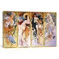 Icanvas The Four Seasons 1895 By Alphonse Mucha Canvas Print