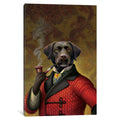 Icanvas The Red Beret Dog By Dan Craig Canvas Print