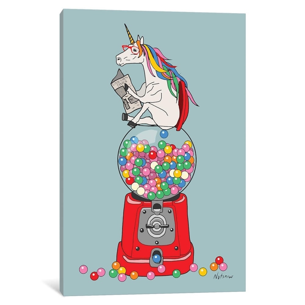 Icanvas Unicorn Gumball Poop By Notsniw Art