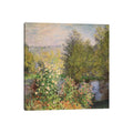 Icanvas A Corner Of The Garden At Montgeron 1876 7 By Claude Monet
