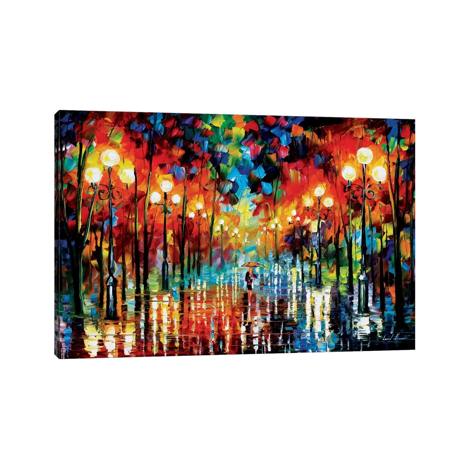 Icanvas A Date With The Rain By Leonid Afremov Canvas Print