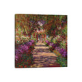 Icanvas A Pathway In Monets Garden Giverny 1902 By Claude Monet Canvas Print