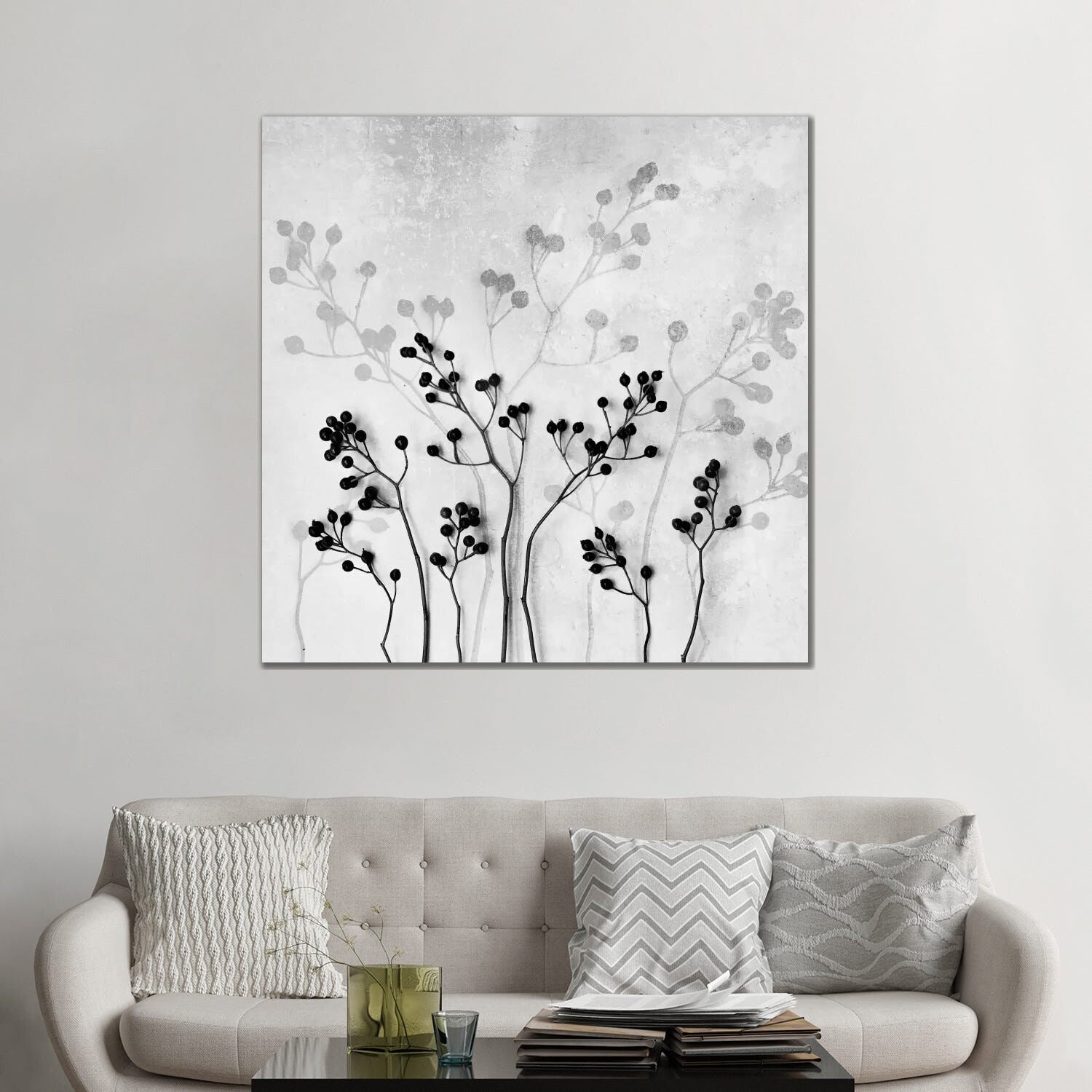 Icanvas Abstract Flowers V By Mareike B Hmer Canvas Print