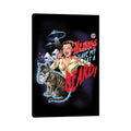 Icanvas Aliens Gave My Cat A Beard By Steven Rhodes Canvas Print