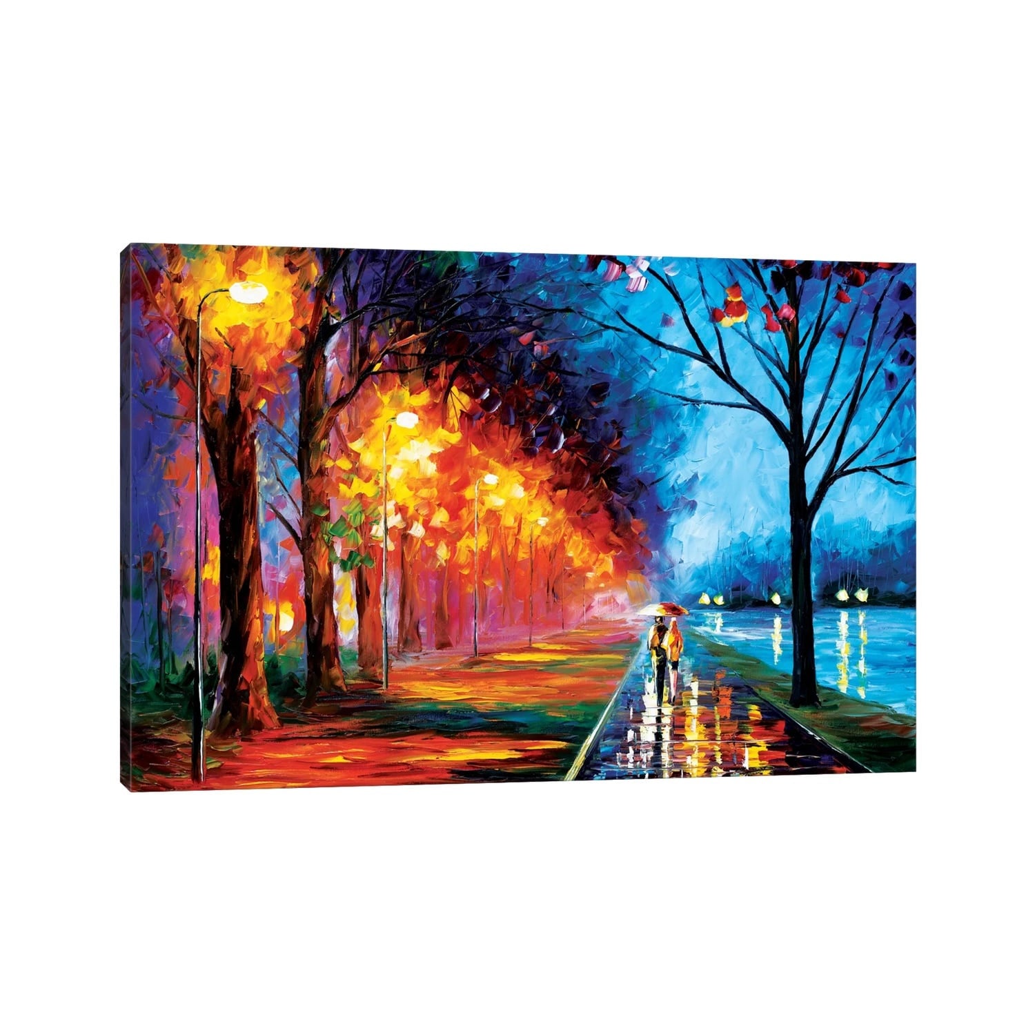 Icanvas Alley By The Lake Ii By Leonid Afremov Canvas Print