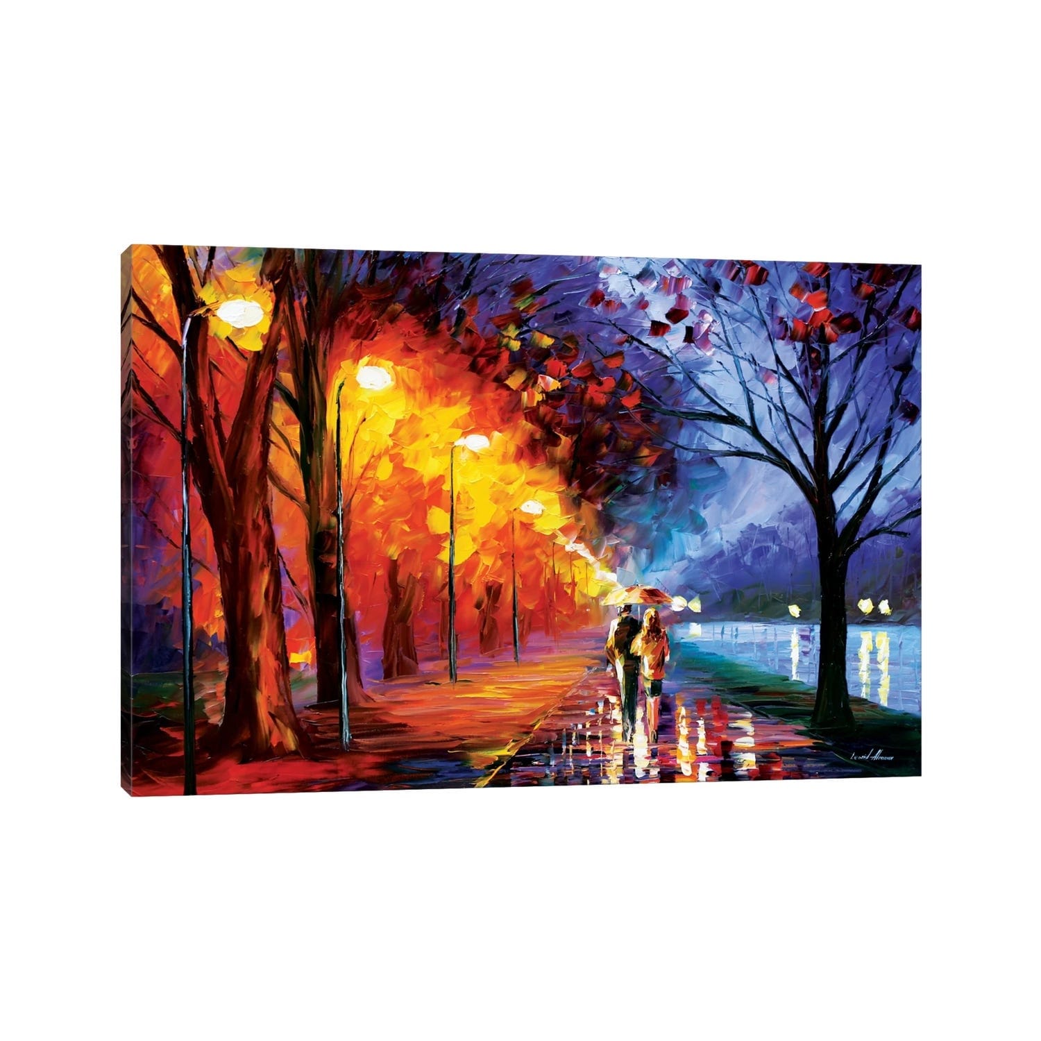 Icanvas Alley By The Lake I By Leonid Afremov Canvas Print