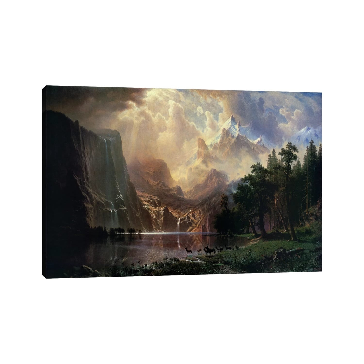 Icanvas Among Sierra Nevada In California By Albert Bierstadt Canvas Print