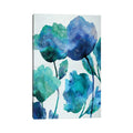 Icanvas Aqua Blossom Triptych Iii By Vanessa Austin Canvas Print