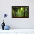 Icanvas Bamboo Forest Window View By Icanvas Canvas Print