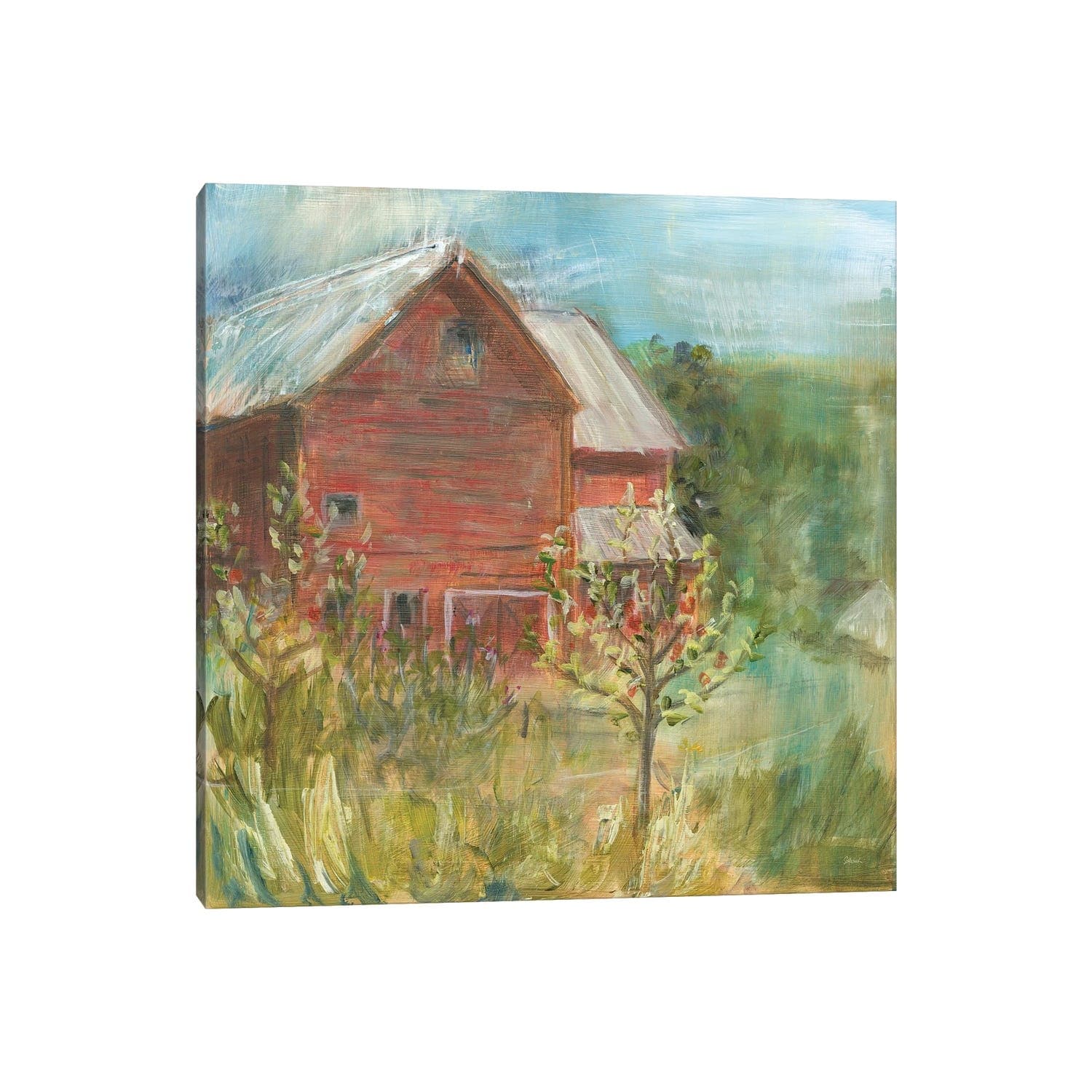 Icanvas Barn Orchard By Sue Schlabach