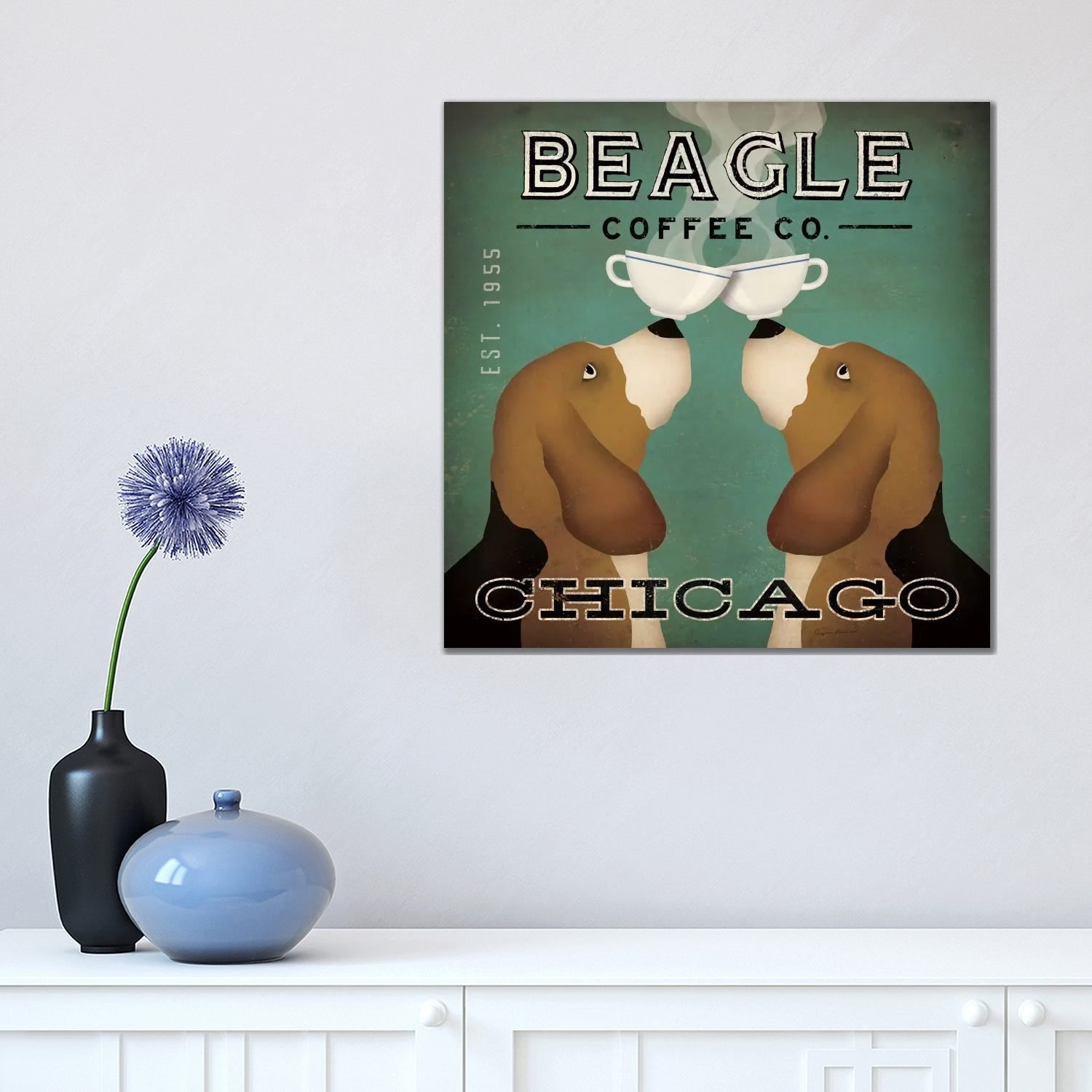 Icanvas Beagle Coffee Co. By Ryan Fowler Canvas Print