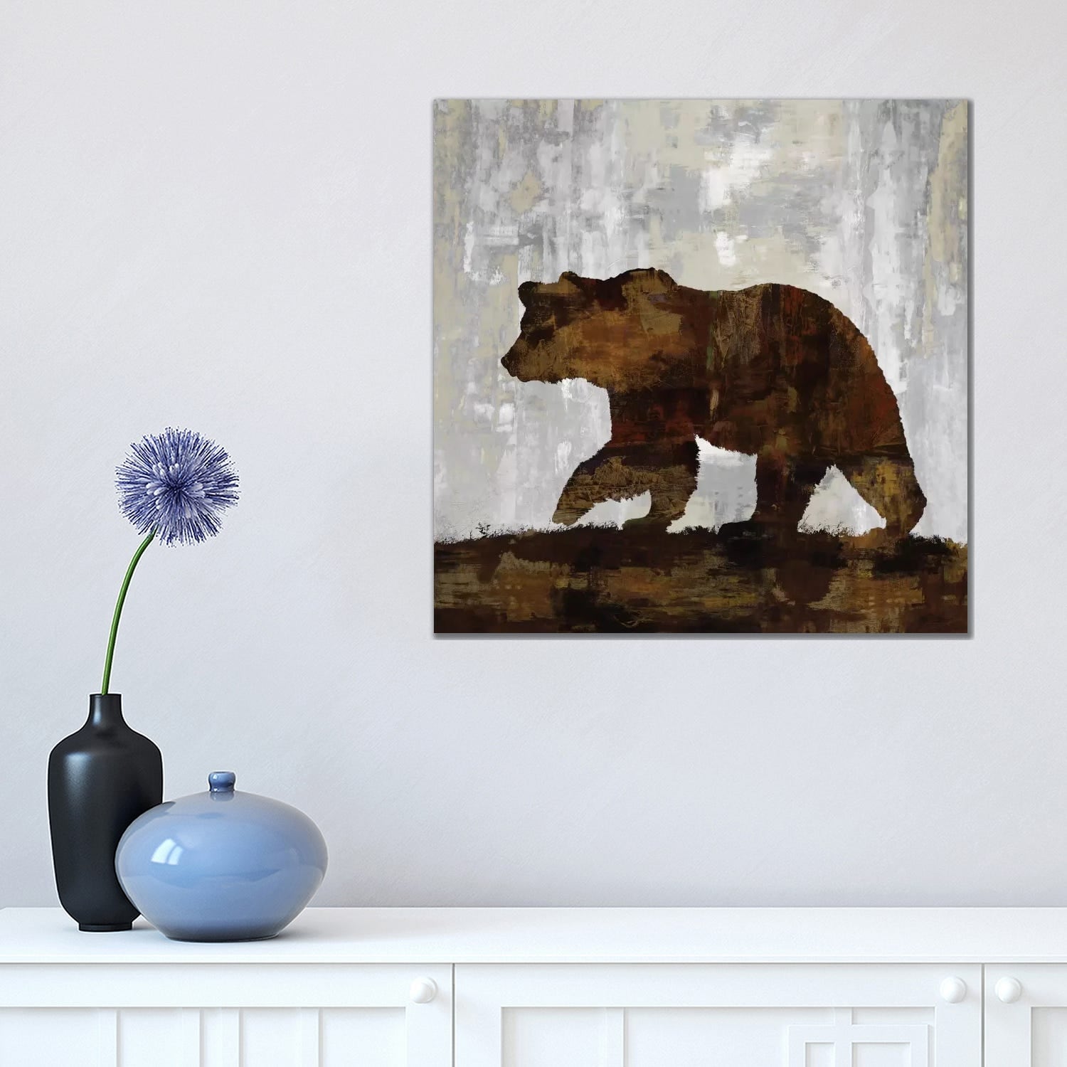 Icanvas Bear By Carl Colburn Canvas Print