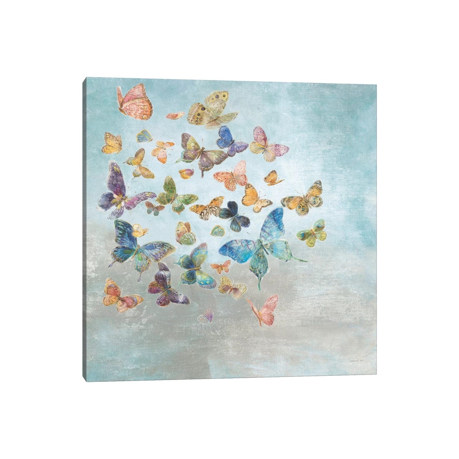 Icanvas Beautiful Butterflies Square By Danhui Nai