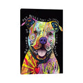 Icanvas Beware Of Pit Bulls By Dean Russo Canvas Print