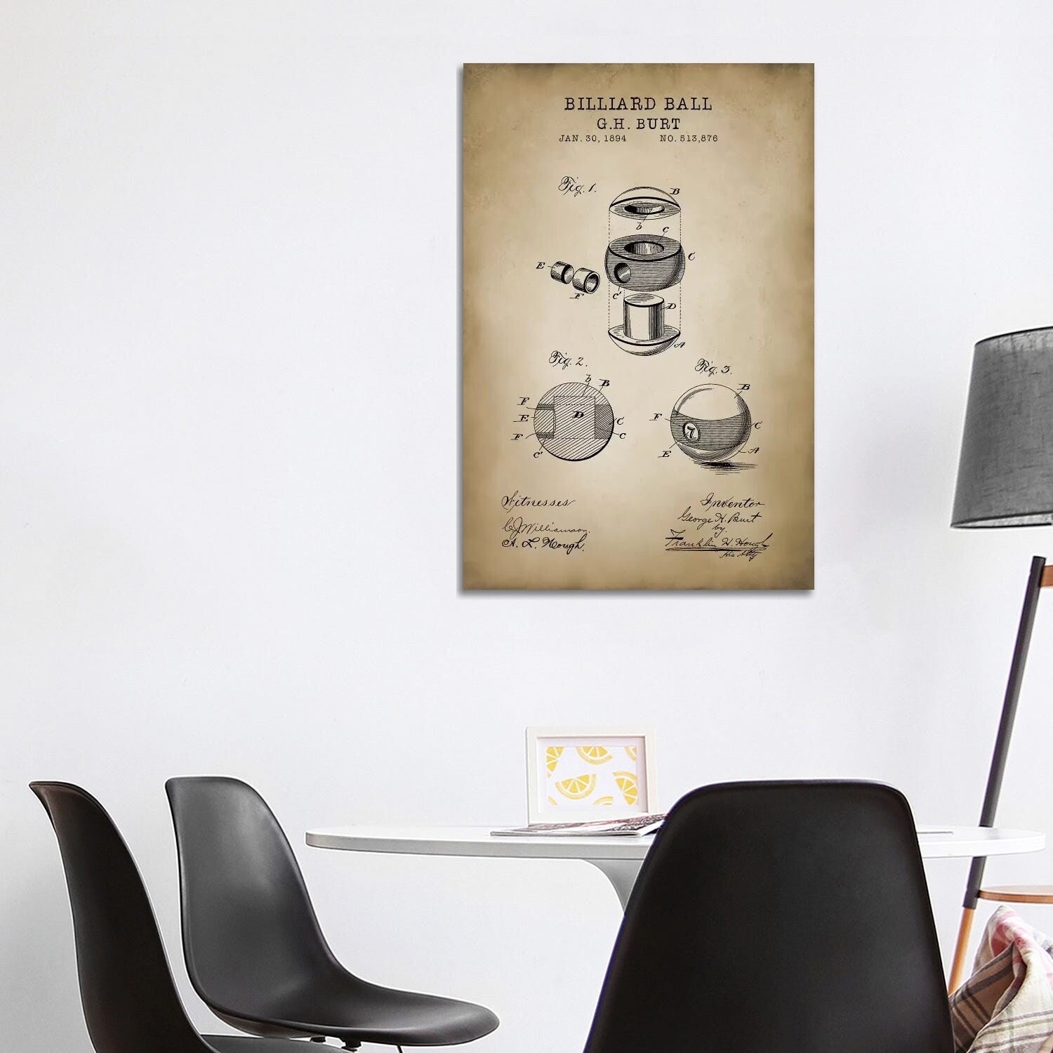 Icanvas Billiard V By Patentprintstore