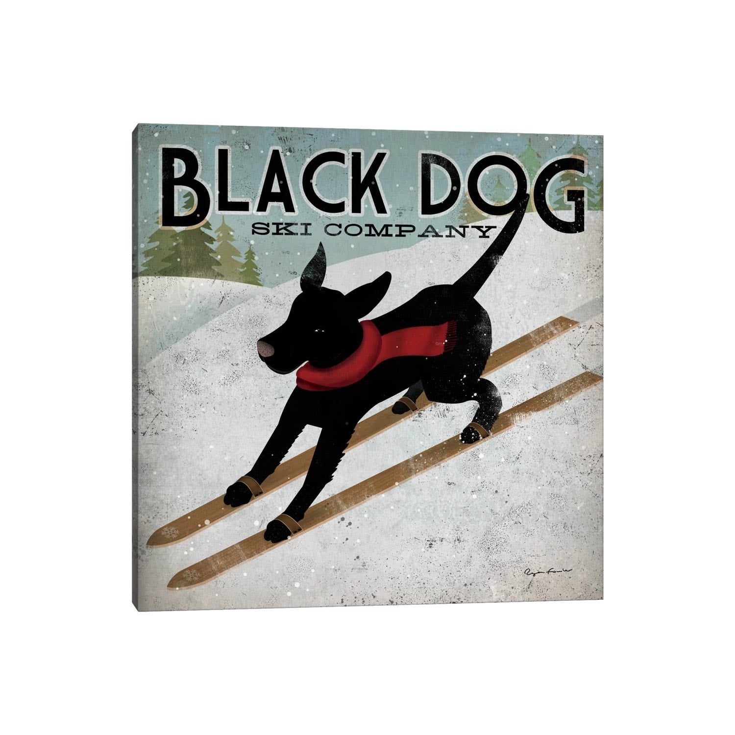 Icanvas Black Dog Ski Co. Ii By Ryan Fowler