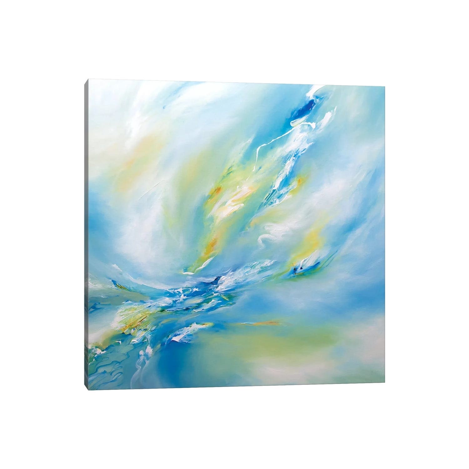 Icanvas Blue Flush By J.A Art Canvas Print