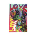 Icanvas Boxer Love By Dean Russo Canvas Print