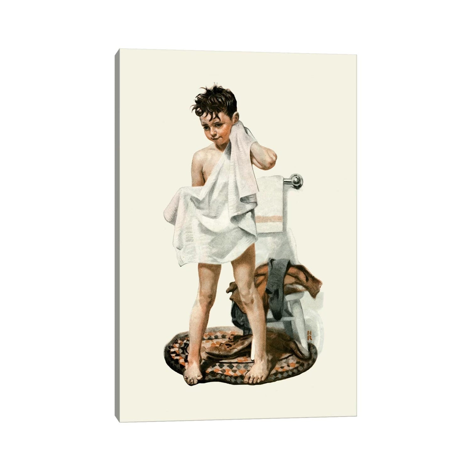 Icanvas C L E A N By Norman Rockwell Canvas Print