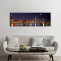 Icanvas Chicago Cubs Pride Lighting Across Downtown Skyline Ii Chicago Illinois Usa By Panoramic Images Canvas Print