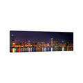 Icanvas Chicago Cubs Pride Lighting Across Downtown Skyline I Chicago Illinois Usa By Panoramic Images Canvas Print