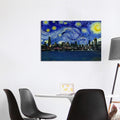 Icanvas Chicago Illinois Starry Night Skyline By Icanvas Canvas Print