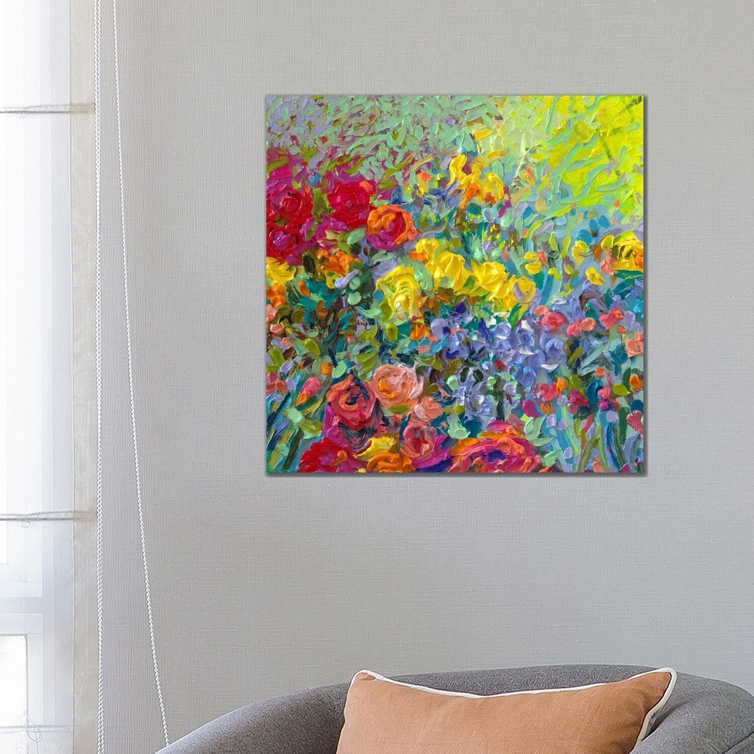 Icanvas Clay Flowers By Iris Scott Canvas Print