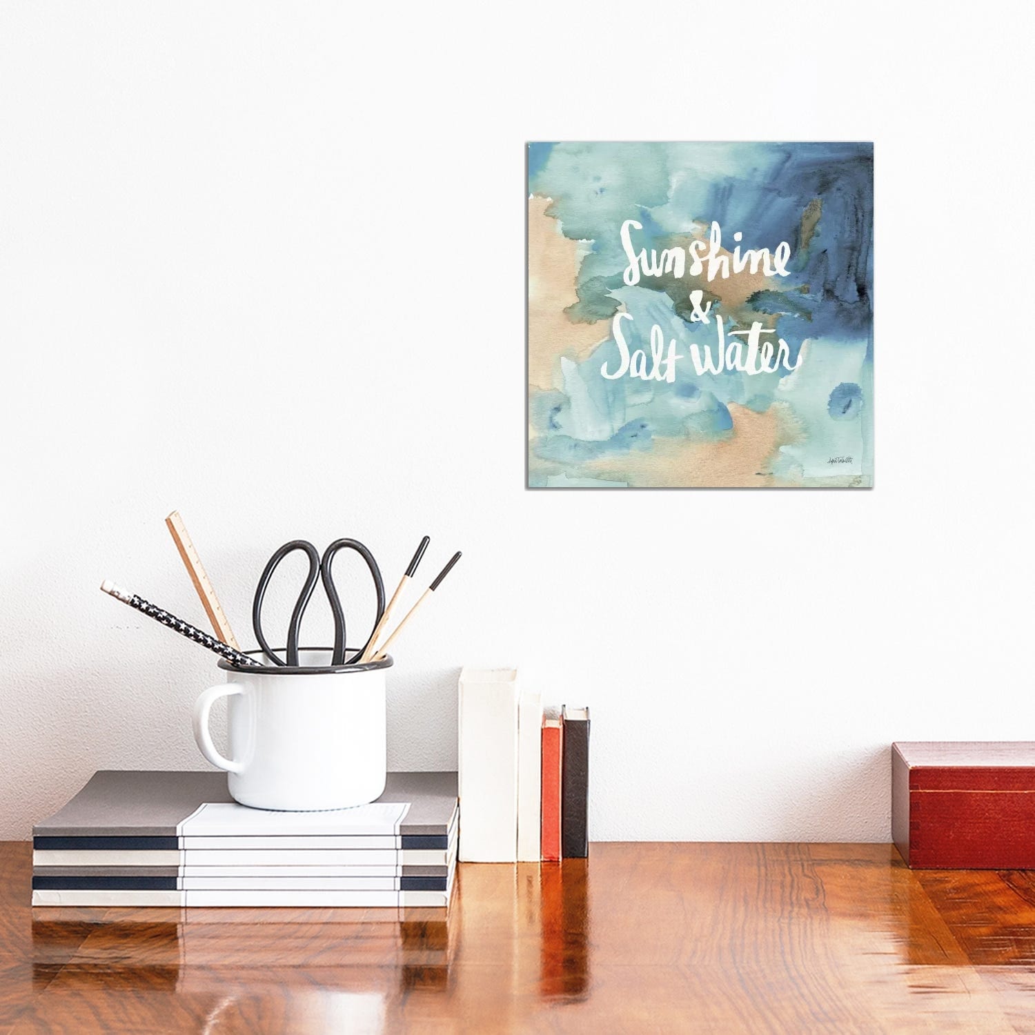 Icanvas Coastal Breeze Quotes I By Anne Tavoletti Canvas Print