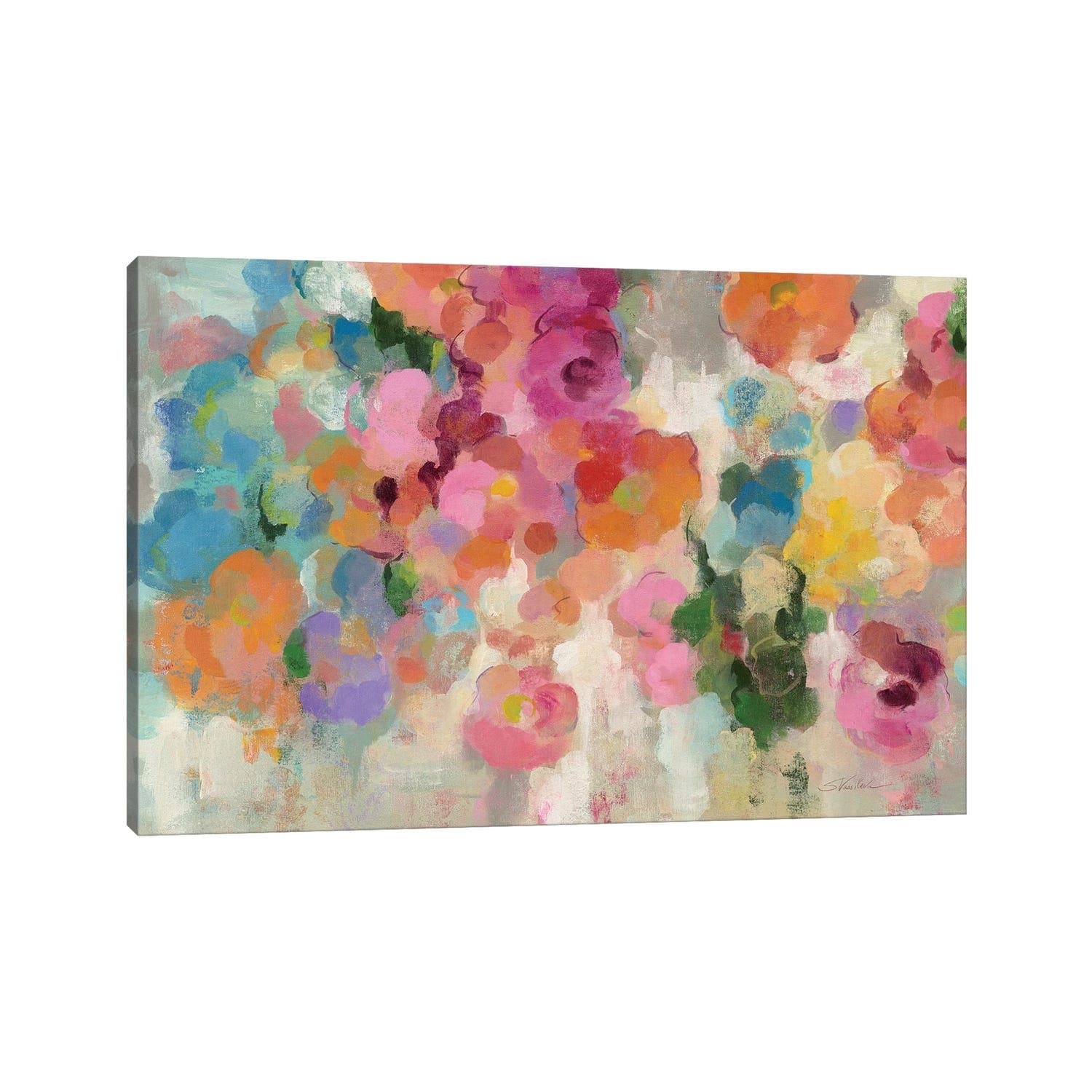 Icanvas Colorful Garden I By Silvia Vassileva Canvas Print