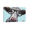 Porch Den Art Cora The Cow With Glasses Wall Art