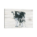 Icanvas Cow And Calf On Wood By Emily Adams Canvas Print