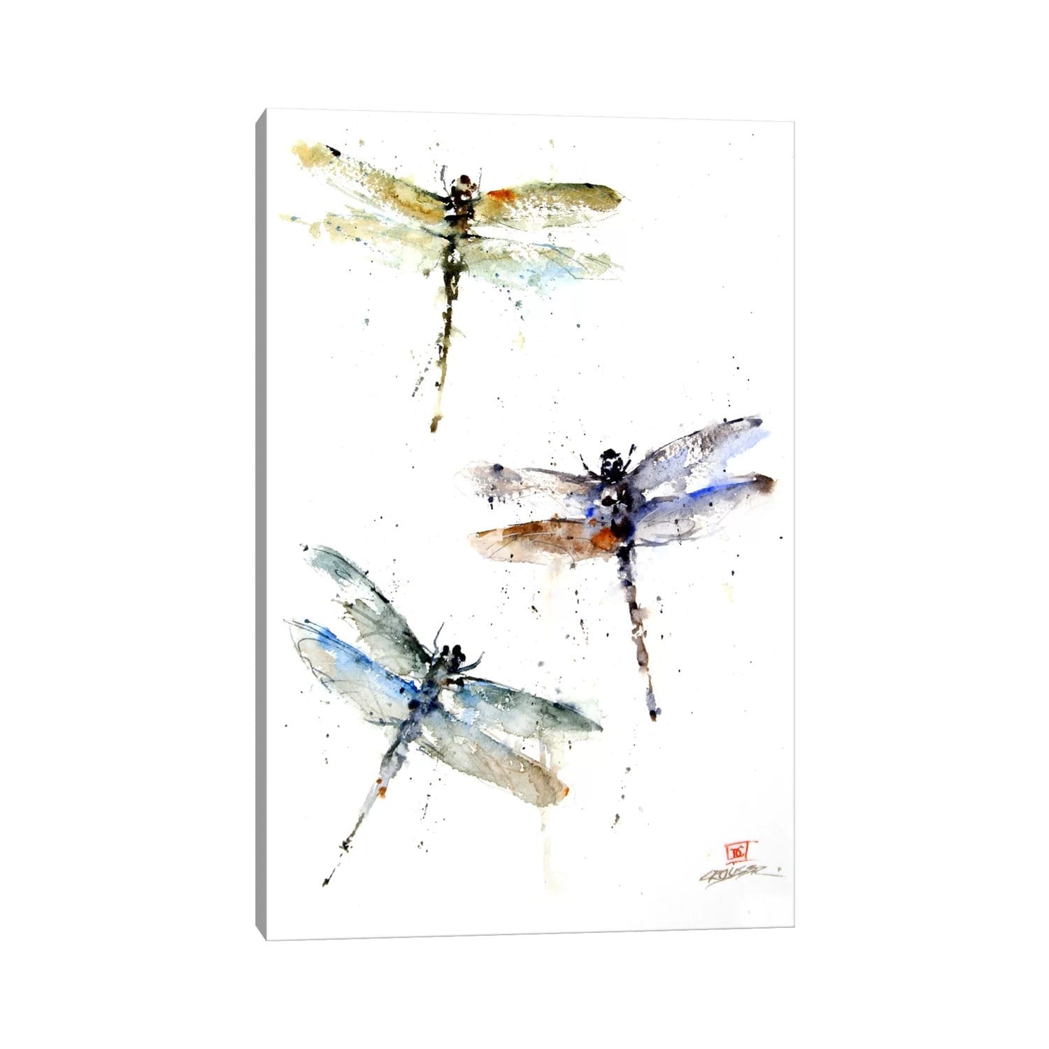 Icanvas Dragonflies By Dean Crouser Canvas Print