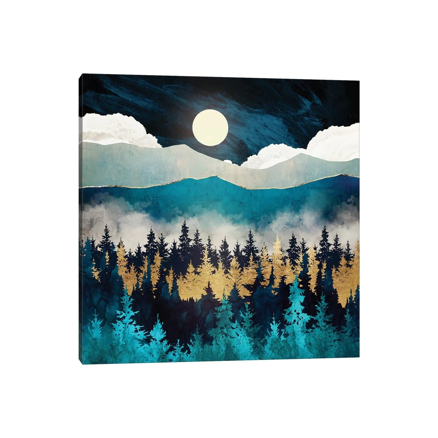 Icanvas Evening Mist By Spacefrog Designs Gallery Wrapped Canvas Print
