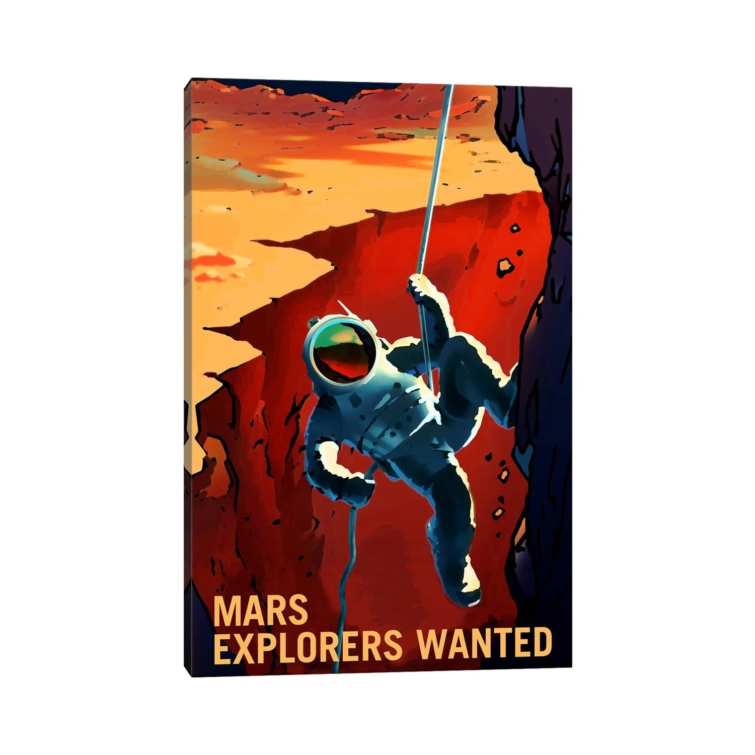 Icanvas Mars Explorer Series Explorers Wanted By Nasa Canvas Print