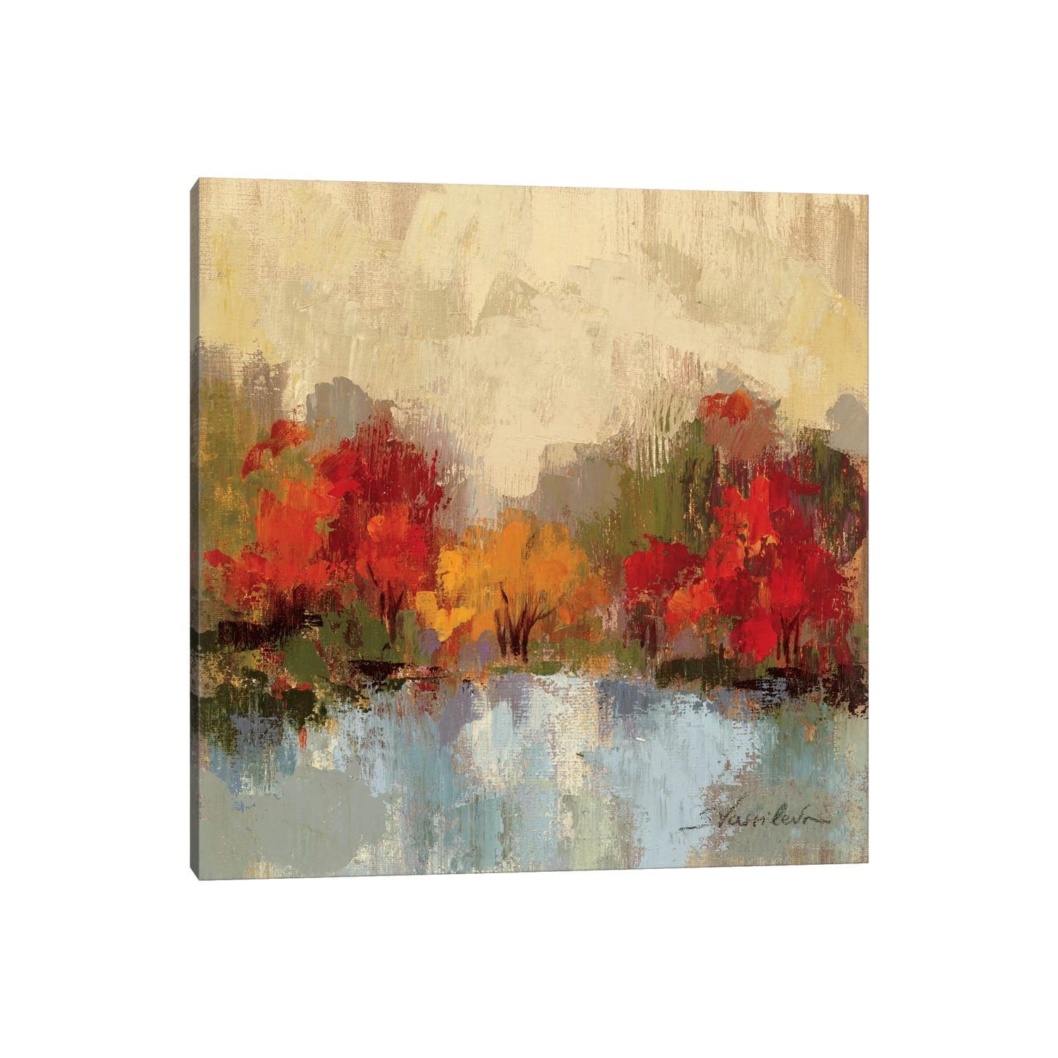 Icanvas Fall Riverside I By Silvia Vassileva Canvas Print