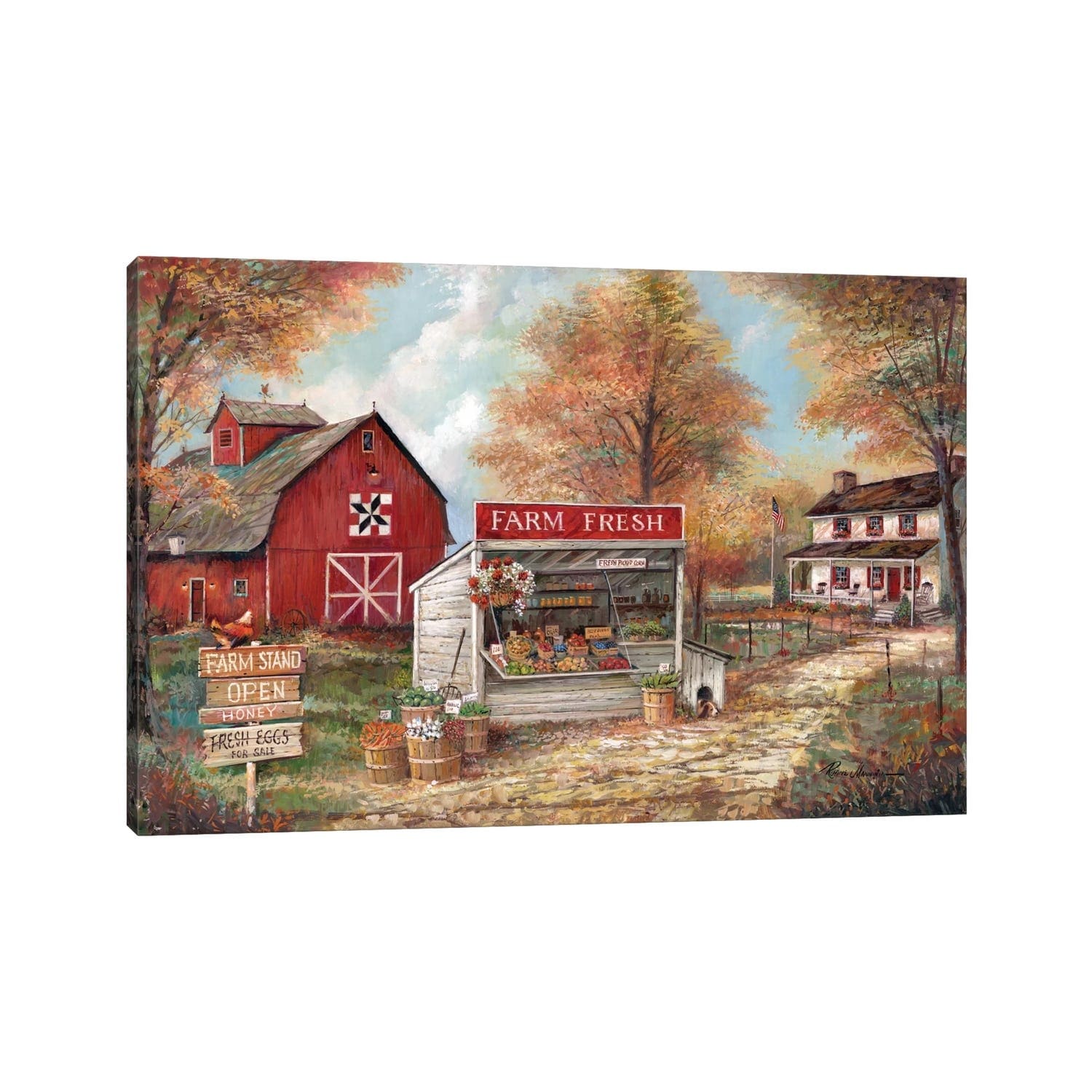 Icanvas Farm Fresh By Ruane Manning