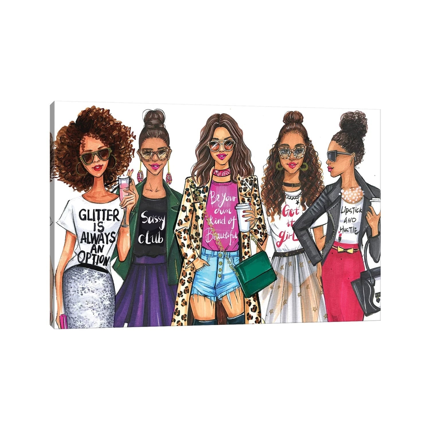 Icanvas Fashionistas African American By Rongrong Devoe