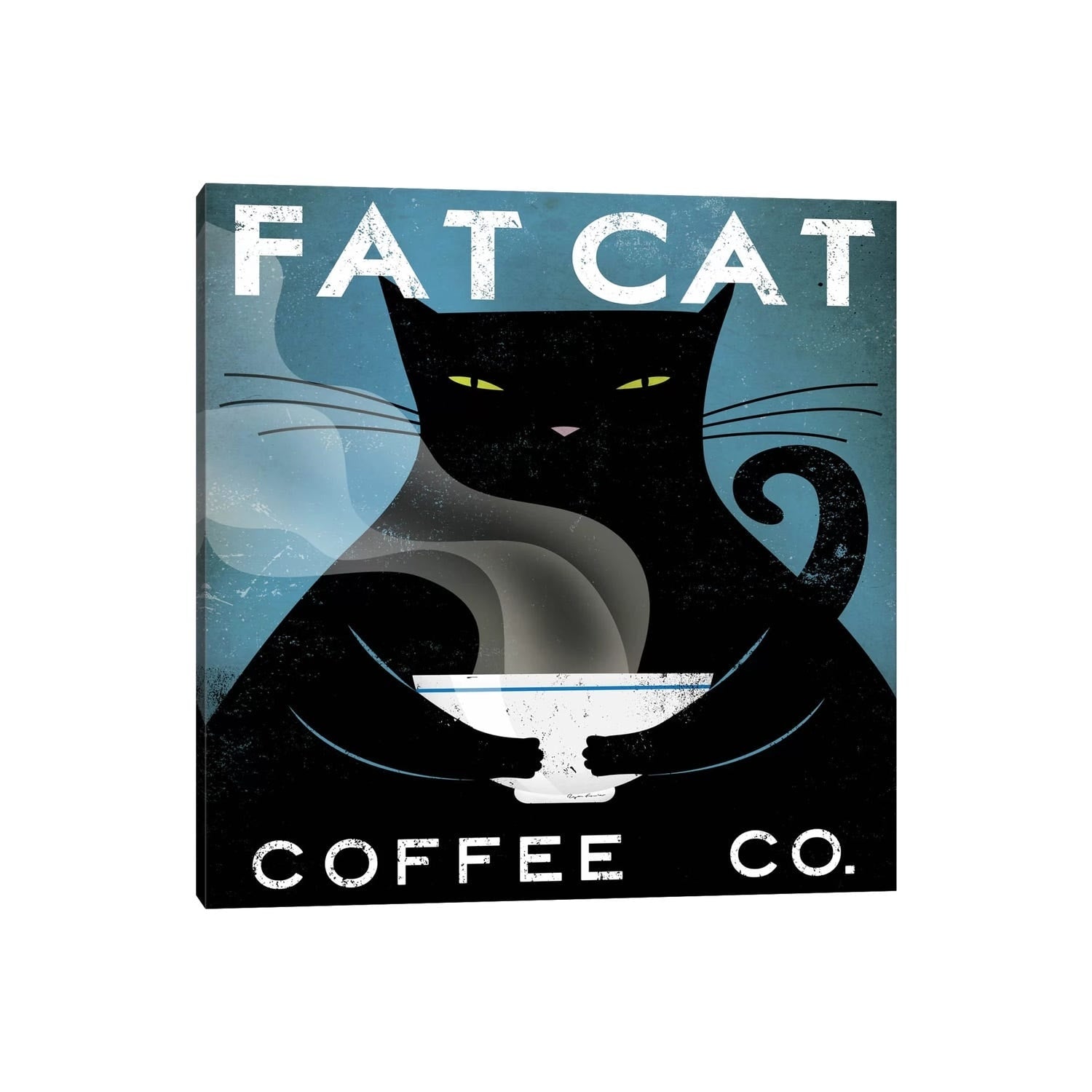 Icanvas Fat Cat Coffee Co. By Ryan Fowler Canvas Print