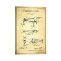 Icanvas Fishing Tackle Vintage Patent Blueprint By Aged Pixel Canvas Print
