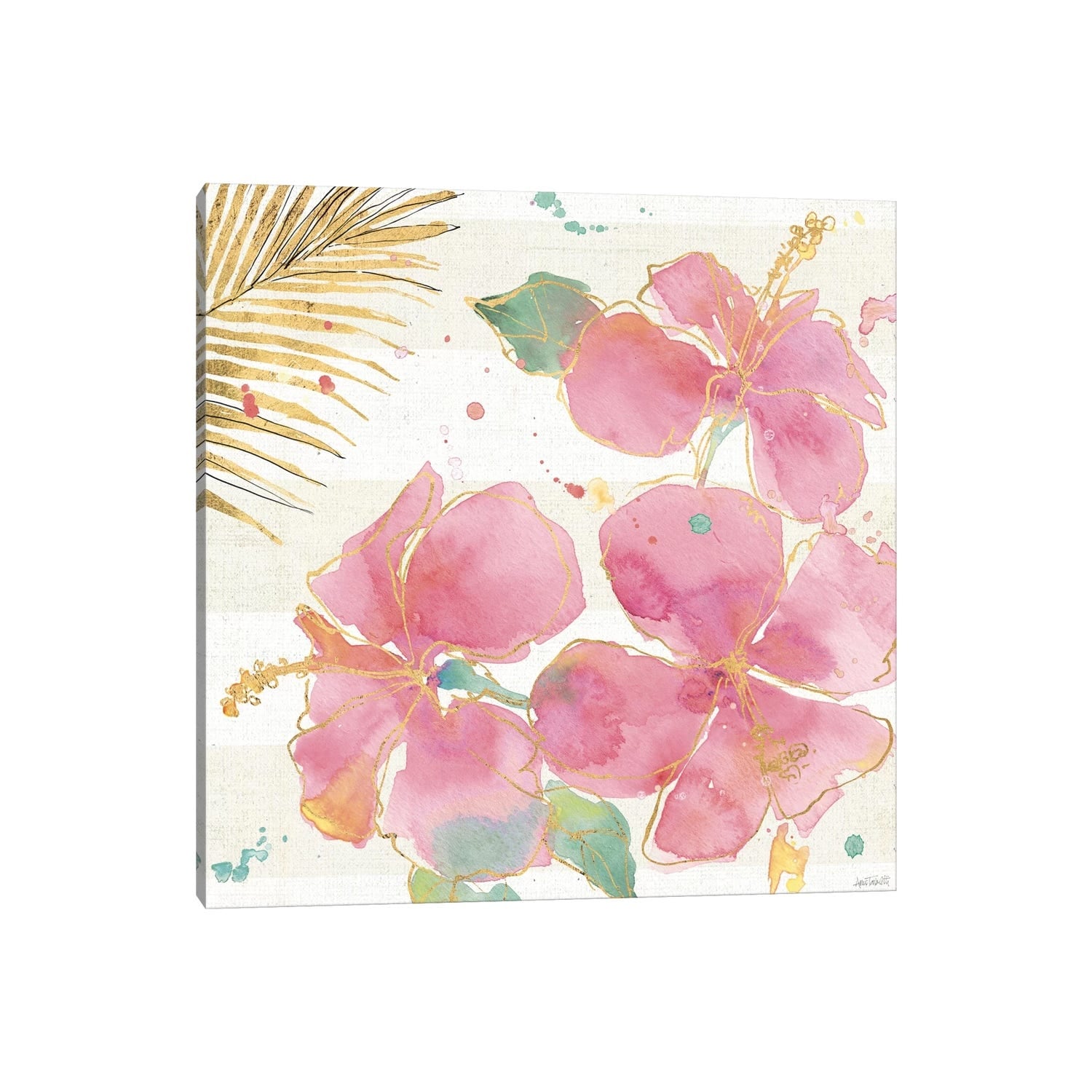 Icanvas Flamingo Fever Vii By Anne Tavoletti Canvas Print