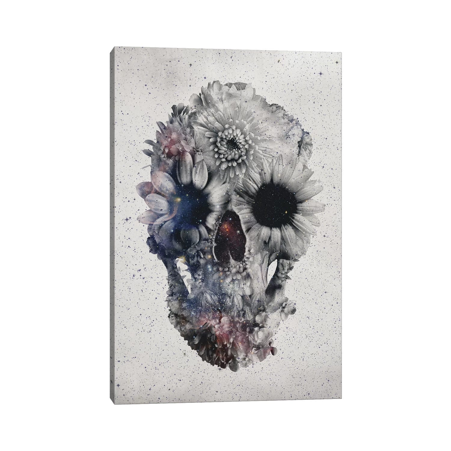 Icanvas Floral Skull 2 By Ali Gulec Canvas Print